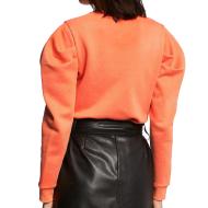 Sweat Orange Femme Morgan Tiful vue 2