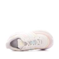 Basket Blanche/Rose Fille Bébé Adidas Retropy F2 El I vue 4