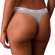 X3 Strings Noir/Gris/Rose Femme Calvin Klein Jeans Thong vue 3
