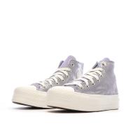 Baskets Mauve Femme Converse All Star Lift Platform Shimmer vue 6