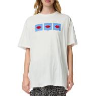 T-Shirt Blanc Femme Pieces Jonlyn pas cher