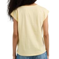T-Shirt Jaune Femme Pepe jeans Cloe vue 2