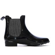 Bottine de Pluie Noir/Argenté Femme Les Tropéziennes Rainboo vue 2