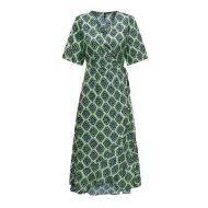 Robe longue Vert Fluo Femme Only Leah