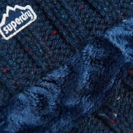 Bonnet Marine Femme Superdry Rib Knit Beanie vue 2