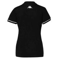Polo Noir Femme Kappa Barla vue 2