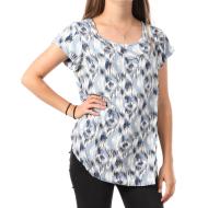 Top Bleu à motifs Femme Only Nova