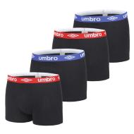 Lot De 4 Boxer Noir/Bleu/Rouge Homme Umbro CLASS4