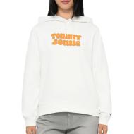 Sweat Ecru Femme Tommy Hilfiger Logo 2 pas cher