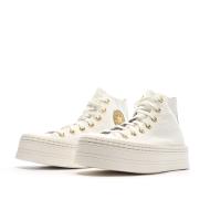 Baskets Blanc/Doré Femme Converse All Star Modern Lift Platform vue 6