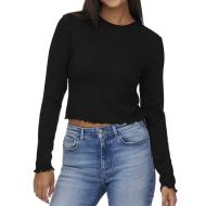 T-Shirt Manches Longues Noir Femme Only Kitty pas cher