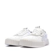 Baskets Blanc/Gris Femme Puma Carina 3.0 Luxe vue 6