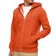 Sweat Zippe Capuche Orange Homme Superdry Essential