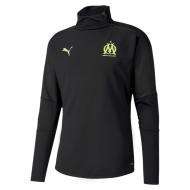 OM Sweat 1/2 zip Noir Homme Puma Training 2020/2021 pas cher