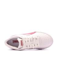 Baskets Blanc/Rouge Femme Puma Cali vue 4