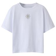 T-Shirt Blanc/Doré Fille Name it Flonnis