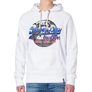 Sweat à capuche Blanc Homme Superdry Itago pas cher