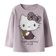 T-Shirt Manches Longues Mauve Fille Name it Fobba pas cher