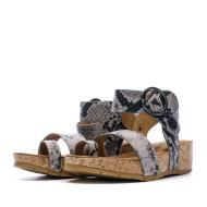 Sandales Gris/Serpent Femme Chattawak Novela vue 6