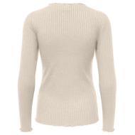T-Shirt Manches Longues Beige Femme JDY Fransiska vue 2