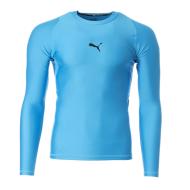 T-shirt Manches Longues Bleu Homme Puma Train Compres pas cher