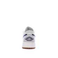 Basket Grise/Marine Garçon Nike Air Jordan 1 Low vue 3
