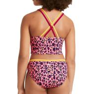 Maillot de bain 2 pieces Rose Fille Nike Spiderback vue 2
