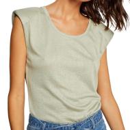 T-shirt Vert Femme Morgan Doroty pas cher