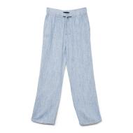Pantalon Toile Bleu/Blanc Femme Vero Moda Line pas cher