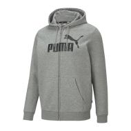 Sweat à Capuche Zippé Gris Homme Puma 586698 pas cher