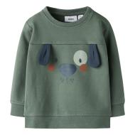 Sweat Vert Garçon Name It Motto pas cher