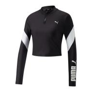 Sweat 1/4 Zip Noir Femme Puma Fit pas cher