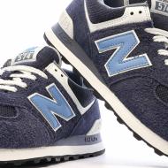 Baskets Marine/Bleu/Blanc Homme New Balance 574 vue 7
