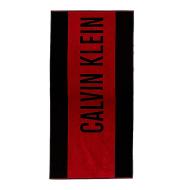 Serviette Rouge/Noir Homme/Femme Calvin Klein Jeans Towel-block pas cher