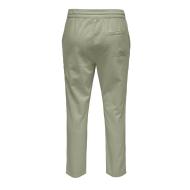 Pantalon Vert Homme ONLY & SONS Cot Lin vue 2