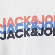 T-Shirt Blanc Garçon Jack & Jones Cyber vue 2
