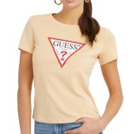 T-shirt Beige Femme Guess Original pas cher
