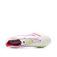Chaussures de Foot Blanc/Rose Adidas Predator League 2G/3G vue 4