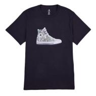 T-shirt Noir Homme Converse Flower pas cher