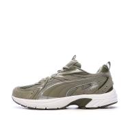 Baskets Kaki Homme Puma Milenio Tech Suede pas cher