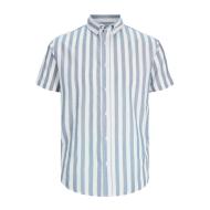 Chemise à Rayures Manche courtes Bleu/Blanc Homme Jack & Jones Stripe