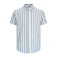 Chemisette à Rayures Manche courtes Bleu/Blanc Homme Jack & Jones Stripe