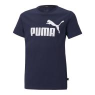 T-Shirt marine garçon Puma ESS Logo Tee pas cher