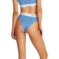 Culotte Bleues Femme Calvin Klein Jeans High Leg Tanga vue 2