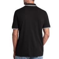 Polo Noir Homme G-Star RAW Striped Collar vue 2