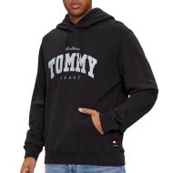 Sweat Noir Homme Tommy Hilfiger Varsity pas cher