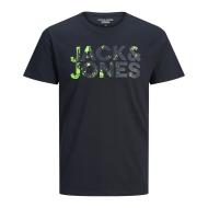 T-shirts Marine/Vert Homme Jack & Jones Plash Corp pas cher