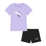 Ensemble Noir/Violet Fille Puma Graphic pas cher