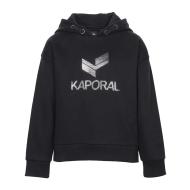 Sweat à Capuche Noir Fille Kaporal Fime pas cher