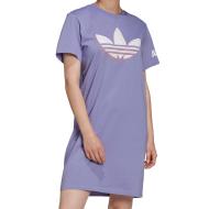 Robe T-Shirt Mauve Fille Adidas HE2217 pas cher